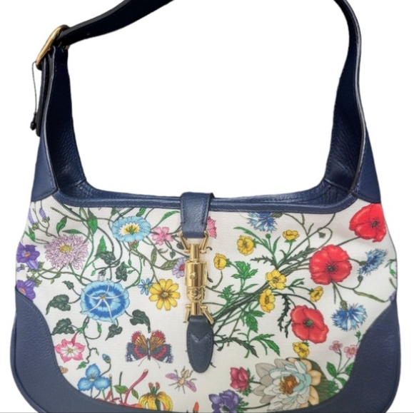 Gucci Small Jackie Hobo Flora Canvas handbag  Brand New - Picture 6 of 8